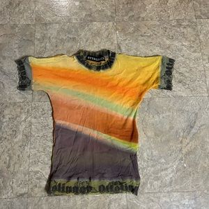Ottolinger Mesh Printed Top. Size (S)